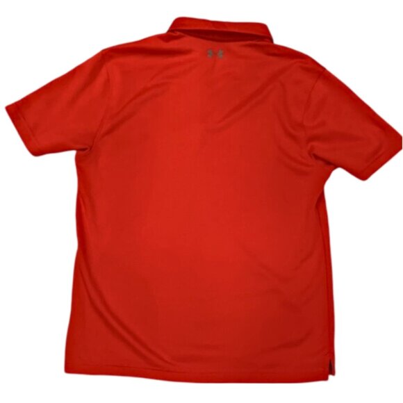 Under Armour Red Loose Fit Polo Size Medium - Picture 4 of 4